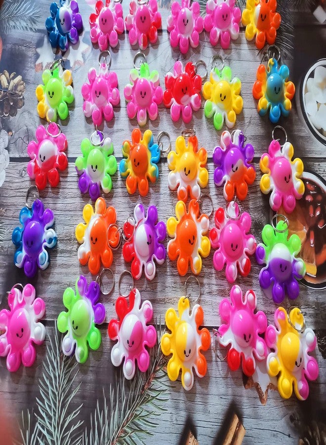 PSDFH 24 Packs Octopus Funny Small Summer Gift Unique Mini Item Assorted fidgets Toys for Kids Children Students Gifts from Classroom Teacher,Birthday Party Bubble Favors Supplies - Image 2